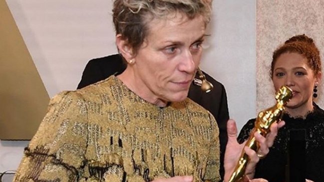 Retiran los cargos contra el ladrón del Oscar a mejor actriz de 2018