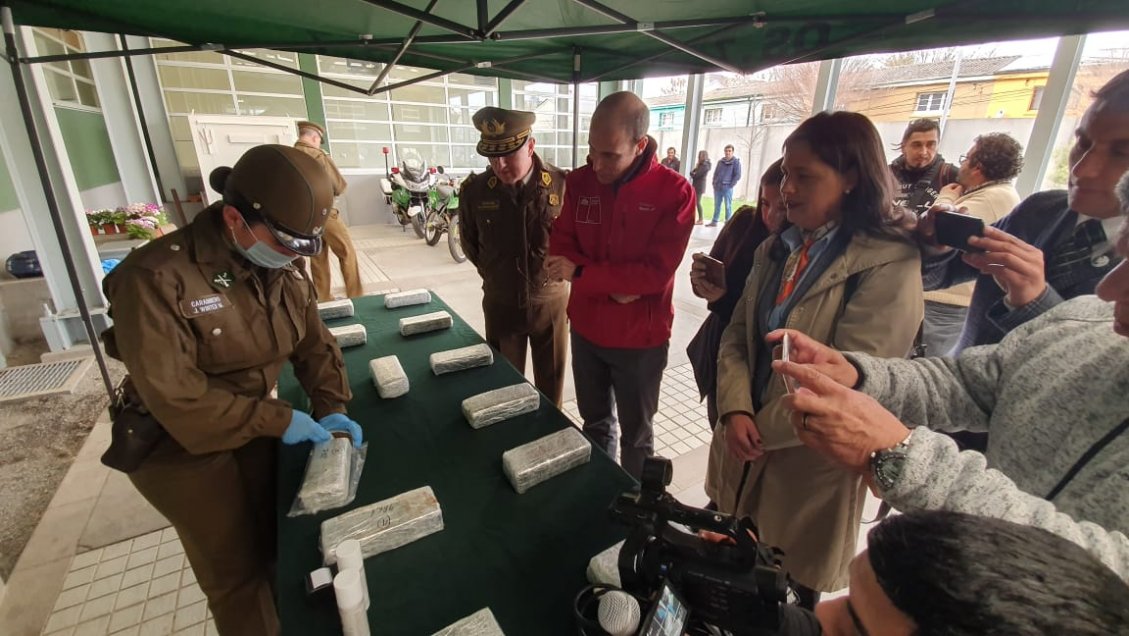 Incautan 11 kilos de marihuana prensada que sería comercializada en Chillán