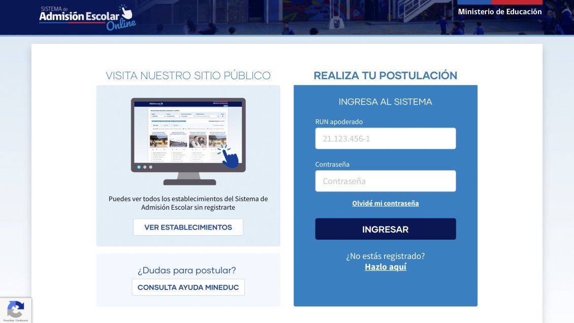 Este lunes parte el proceso de postulación a establecimientos educacionales en Los Ríos