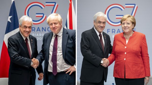 Agenda medioambiental marcó reuniones bilaterales de Piñera en el G7