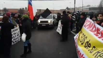  Operarios de la pesca industrial se manifestaron en el acceso a Erede 2019  