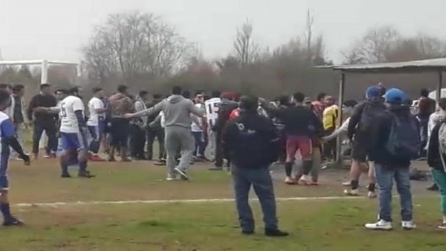 Jugadores de feroz gresca en San Pedro de la Paz fueron castigados con hasta cuatro años sin jugar