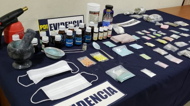 Banda utilizaba producto veterinario para elaborar drogas en Viña del Mar