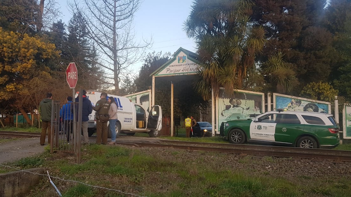 Hombre falleció tras ser embestido por el tren en Temuco
