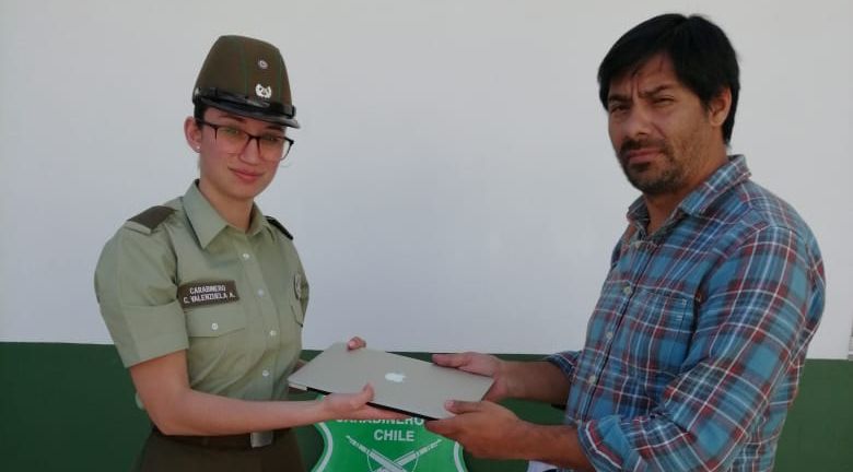 Carabineros recuperó computador robado que avisó su ubicación en Copiapó