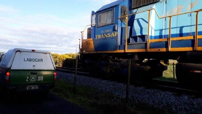 Adulto mayor murió al ser atropellado por un tren de carga en Penco