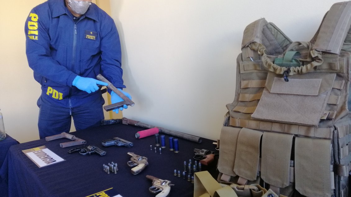 PDI detuvo a siete personas por tráfico de armas en Coquimbo