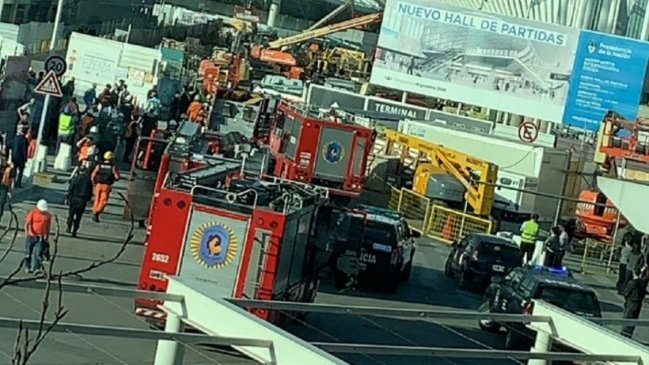 Derrumbe en Aeropuerto de Ezeiza dejó un fallecido y siete heridos