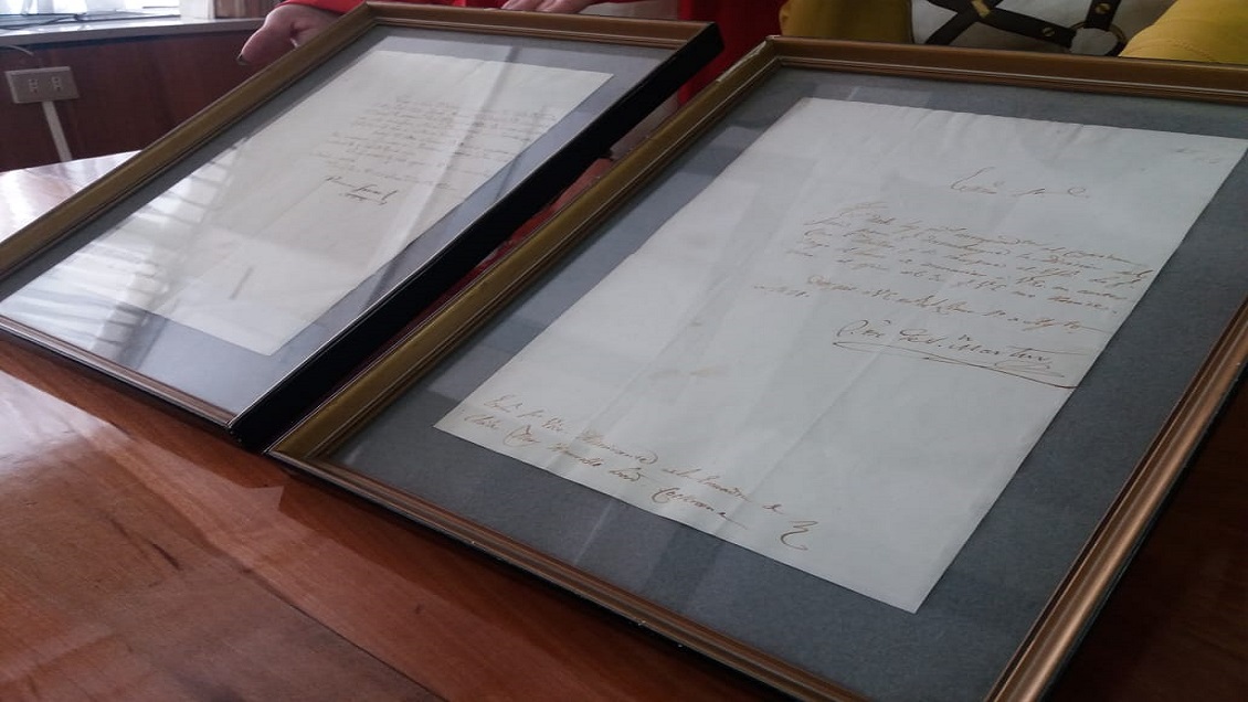 Hallan dos cartas originales escritas por José de San Martín y Ramón Freire en Concepción