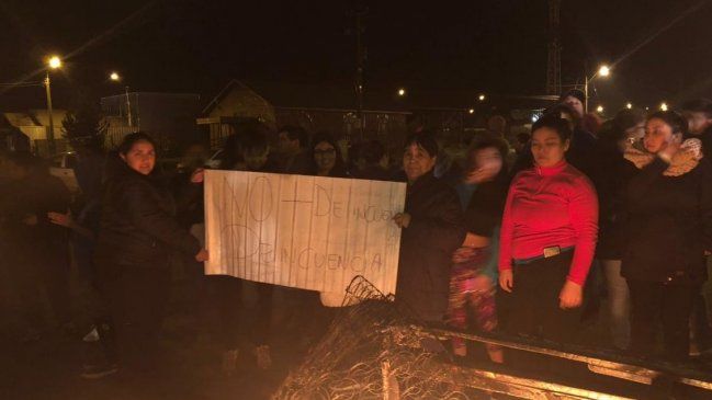 Puerto Montt: Vecinos de Campos de Alerce protestan contra la delincuencia
