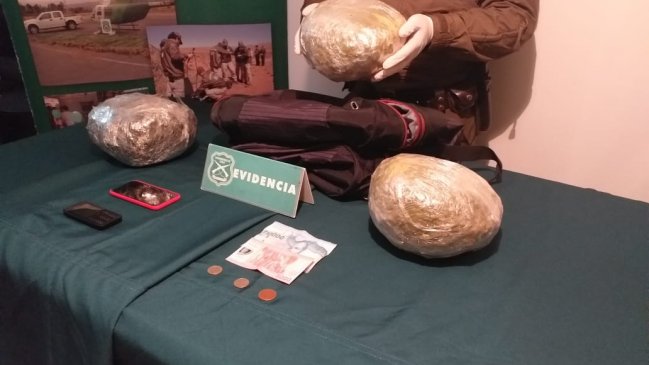 Carabineros decomisó tres mil dosis de marihuana en Los Vilos