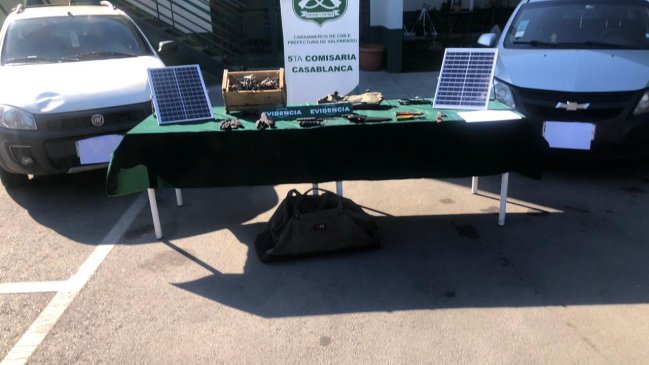 Casablanca: Detienen a banda que intimidó con arma de fuego a guardia de empresa agrícola