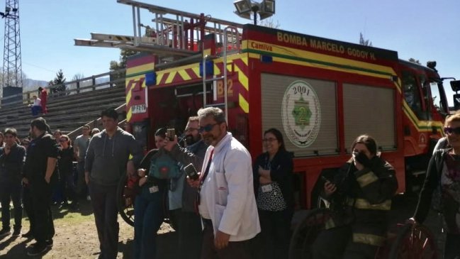 Exitoso simulacro de incendio en hospital de Graneros