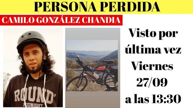 Buscan a joven desaparecido desde hace tres días en Padre Hurtado