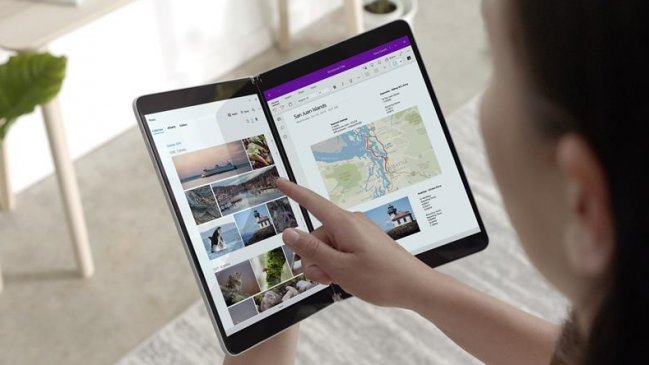 Microsoft presentó su propio teléfono con pantalla plegable y Android