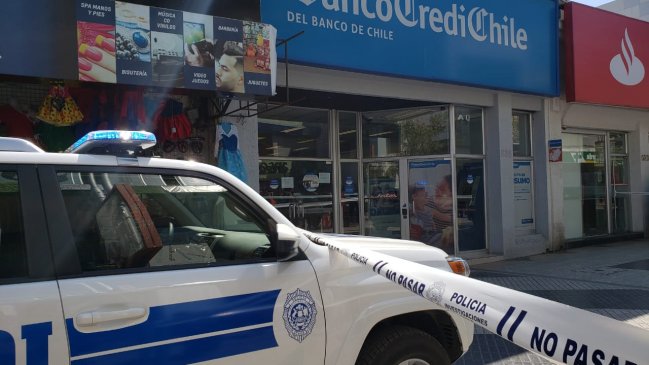 Robo en Banco CrediChile de Rancagua moviliza a la PDI