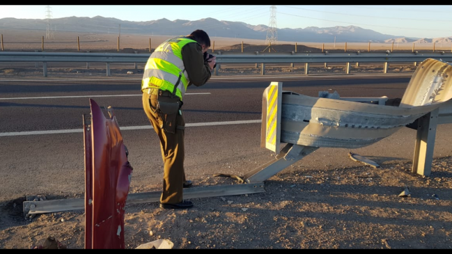 Antofagasta: Mujer falleció en accidente de tránsito en la Ruta 5 Norte
