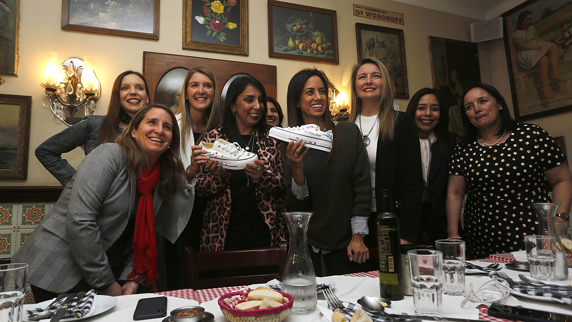 Karla Rubilar se puso las zapatillas: 