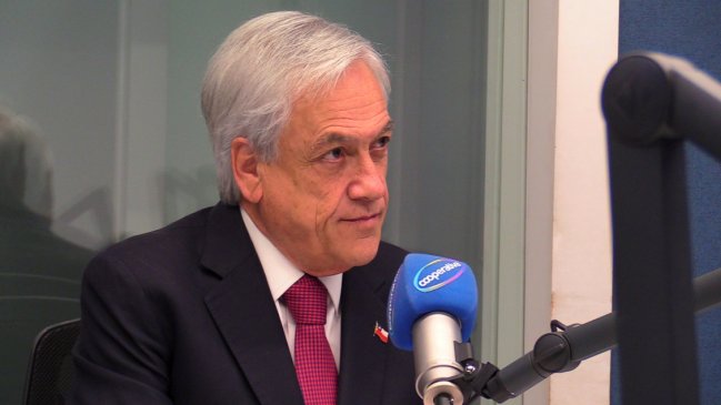 Piñera: Creo necesario el control preventivo desde los 14 años, pero uno no hace lo que quiere
