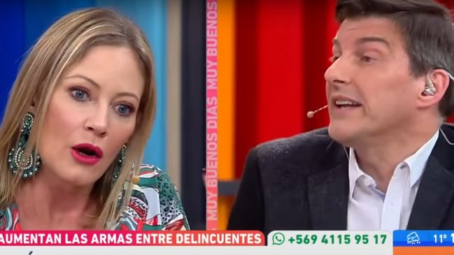 El encontrón en vivo entre Daniel Stingo y Marcela Vacarezza: 