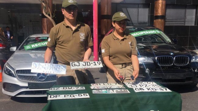 Carabineros recuperó en Antofagasta 12 autos robados