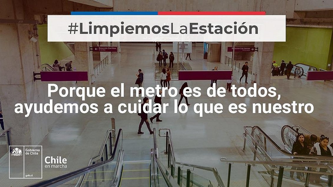 Ministros y parlamentarios oficialistas lanzaron campaña #LimpiemosLaEstación