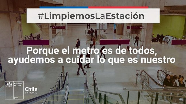 Ministros y parlamentarios oficialistas lanzaron campaña #LimpiemosLaEstación