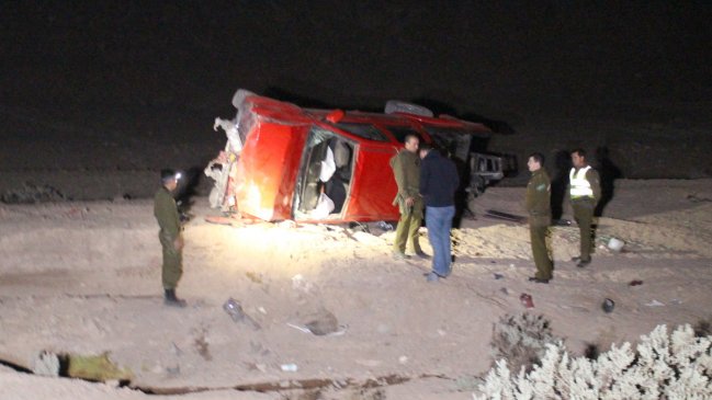 Dos fallecidos dejó accidente de tránsito en camino internacional de Copiapó
