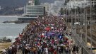  Multitud marcha de Viña del Mar a Valparaíso  