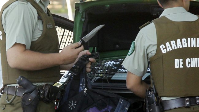 Hombre fue condenado a cinco años de cárcel por robar y amenazar a una mujer con un cuchillo carnicero