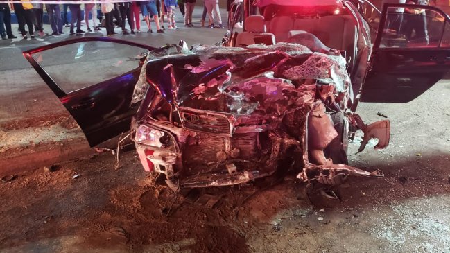 Un muerto y siete lesionados dejó choque en sector norte de Antofagasta