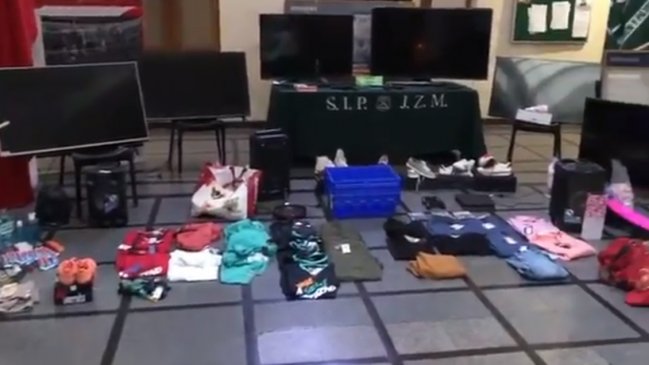 Carabineros detuvo a 10 personas acusadas de saqueos en el centro de Santiago