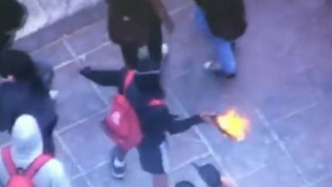 Detuvieron a adolescente acusado de arrojar una molotov a Carabineros en Antofagasta