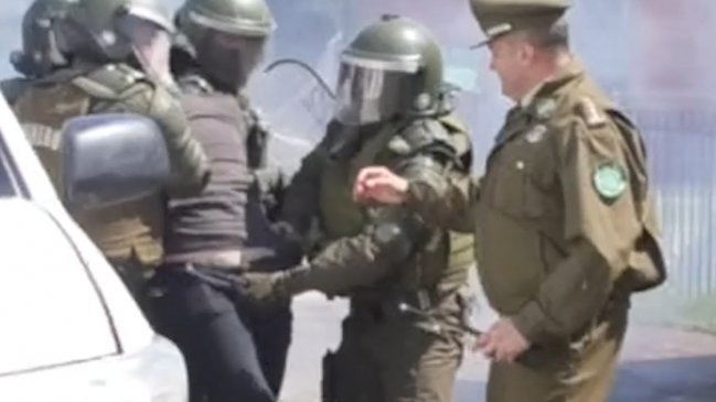 Corte decretó prisión preventiva a sujeto acusado de herir a carabinero con una piedra