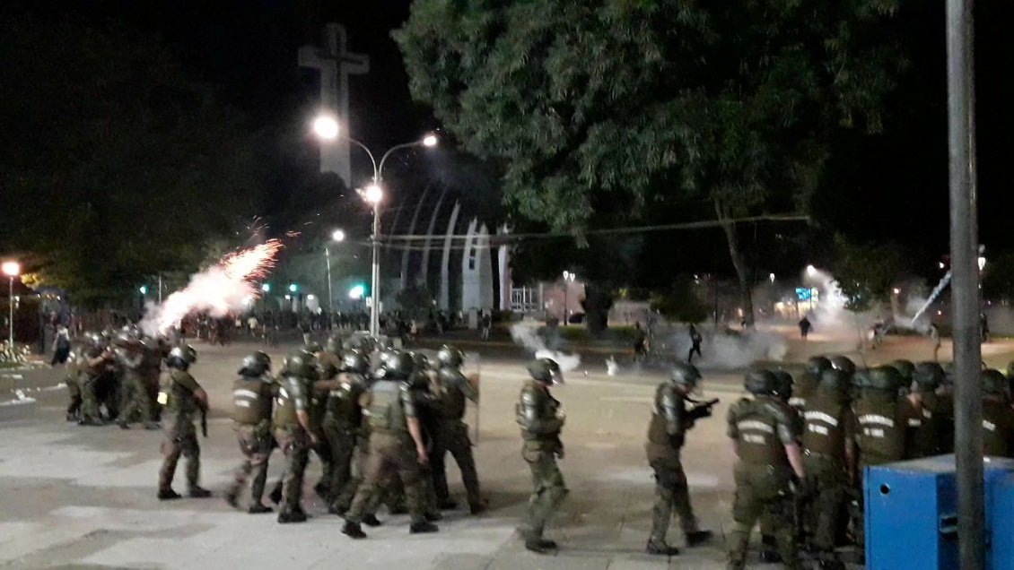 Protestas en Ñuble: 19 personas detenidas y el INDH reporta denuncias por abuso policial