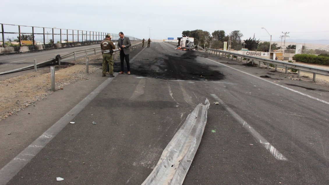 Investigan instalación de una barrera como posible causa de fatal accidente en Caldera