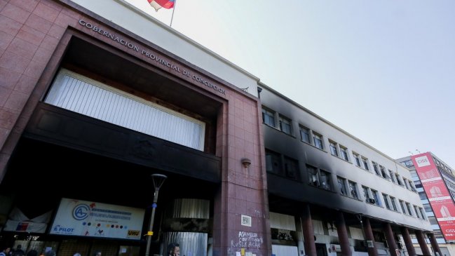 Prisión preventiva para anciano imputado de incendio en Gobernación de Concepción