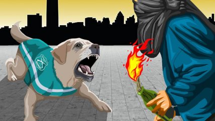  Duro trolleo a ilustración que trató de cambiar a símbolo de las movilizaciones  