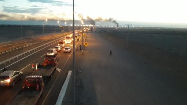 Barricadas interrumpieron el tránsito camino a Pozo Almonte