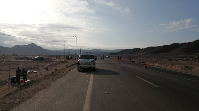 Menor de 13 años falleció tras ser alcanzado por furgón en la salida sur de Arica