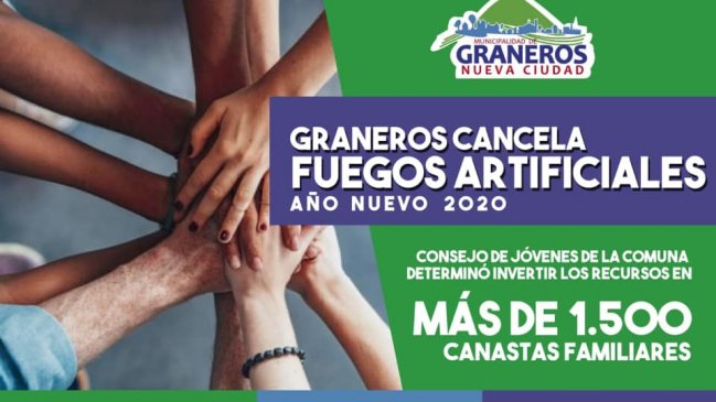 OHiggins: Graneros y Santa Cruz suspenden shows pirotécnicos de Año Nuevo