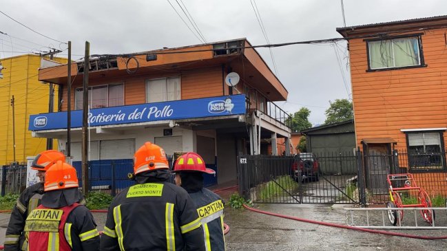 Puerto Montt: Incendio en departamentos dejó seis damnificados