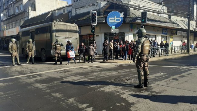 Siete personas pasarán a control de detención por incidentes en Temuco