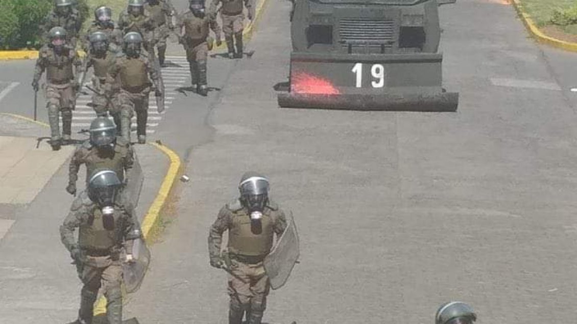 Serios incidentes entre Carabineros y universitarios de Temuco