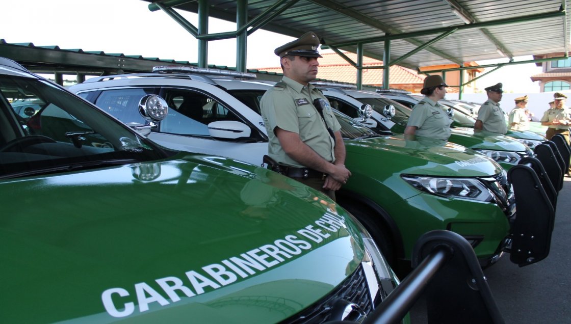 Ñuble: Carabineros recibió 61 vehículos policiales adquiridos con recursos regionales