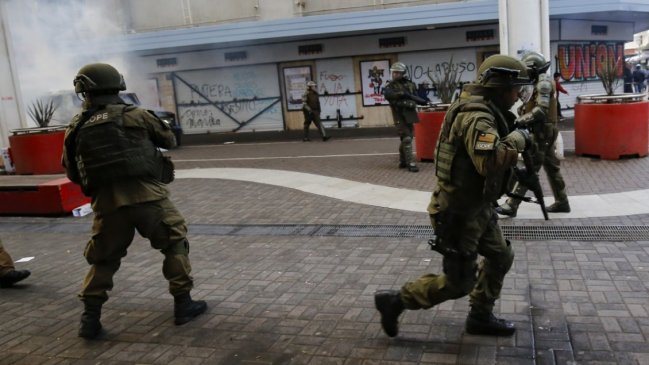 Comerciantes de Concepción piden restablecer el uso de perdigones en protestas