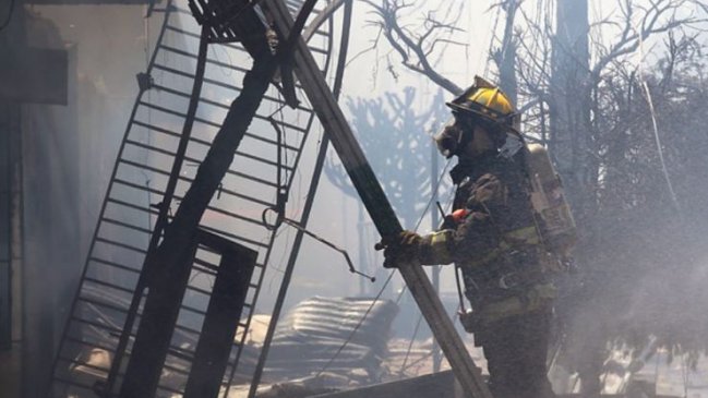 Incendio destruyó por completo una escuela rural en Galvarino