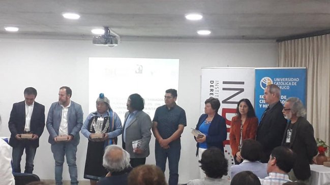 INDH distinguió a dirigentes mapuche por su defensa de los derechos humanos