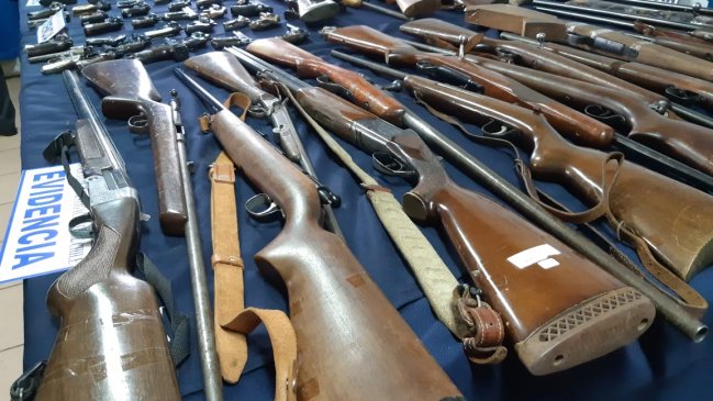 En 500 por ciento ha aumentado el decomiso de armas en Osorno durante este año