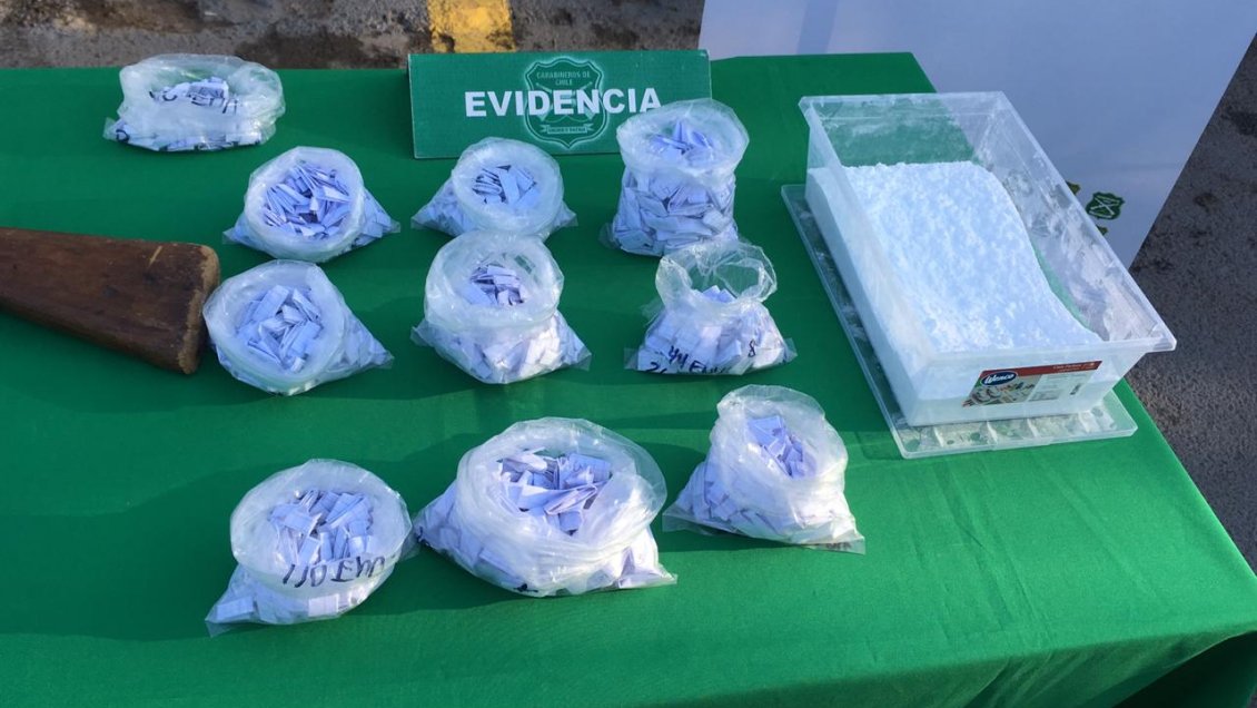 Carabineros desbarató banda de narcotraficantes en La Pintana